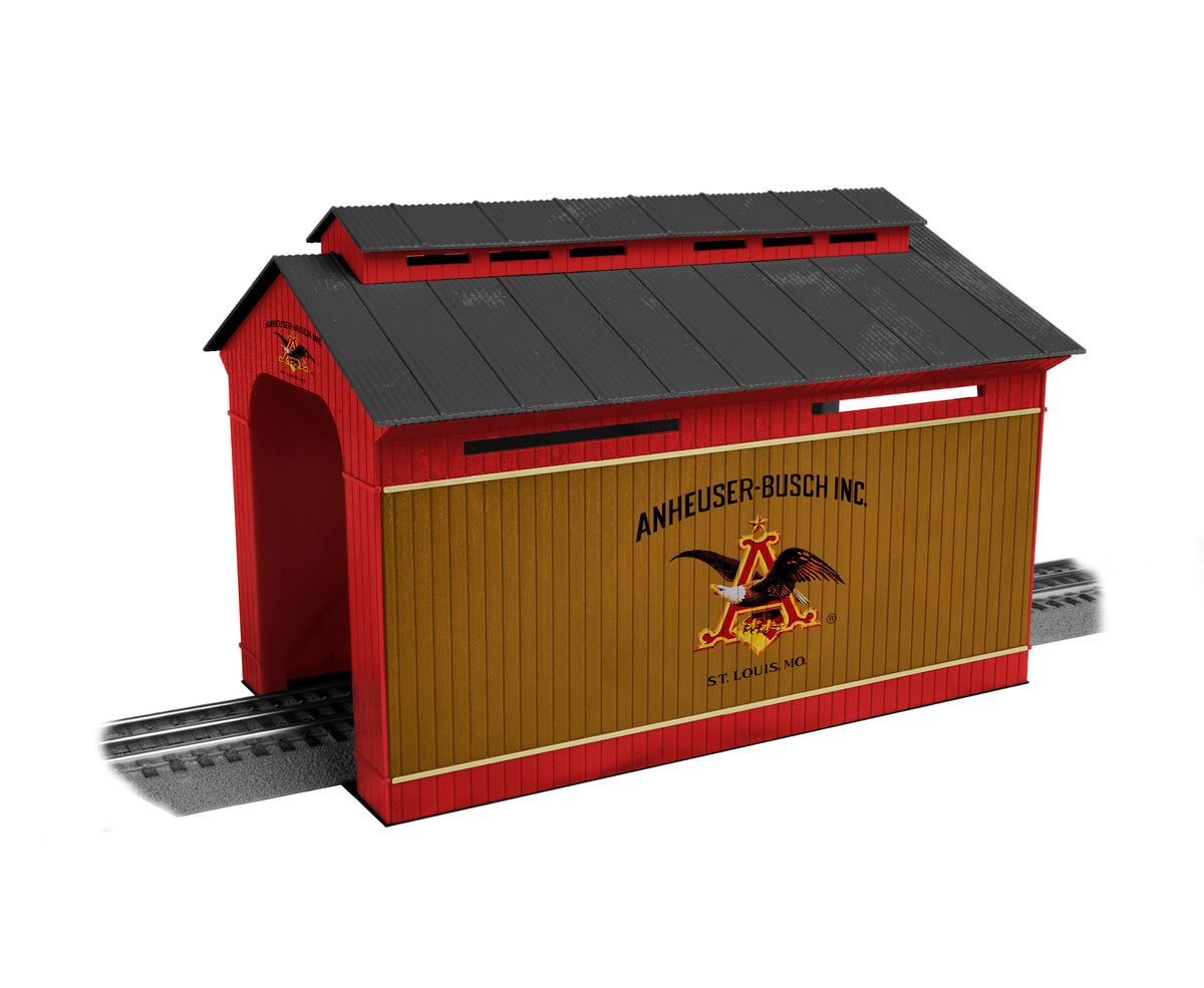Lionel 2130090 O Gauge Anheuser Busch Covered Bridge