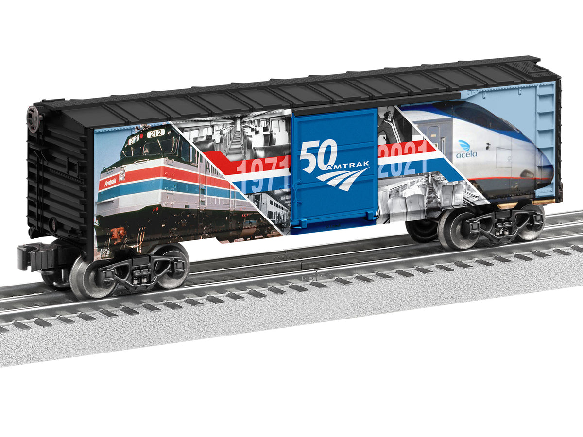Lionel 2138040 O Gauge Amtrak 50th Anniversary Boxcar
