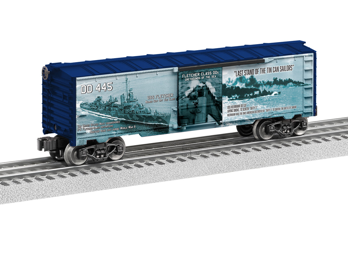 Lionel 2138140 O Gauge WWII Fletcher Class Destroyer MUSA Boxcar