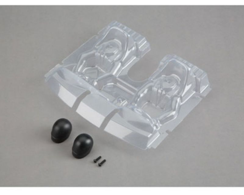 Losi 230020 Interior Set with Helmets for Baja Rey 4WD (Clear) (230020)