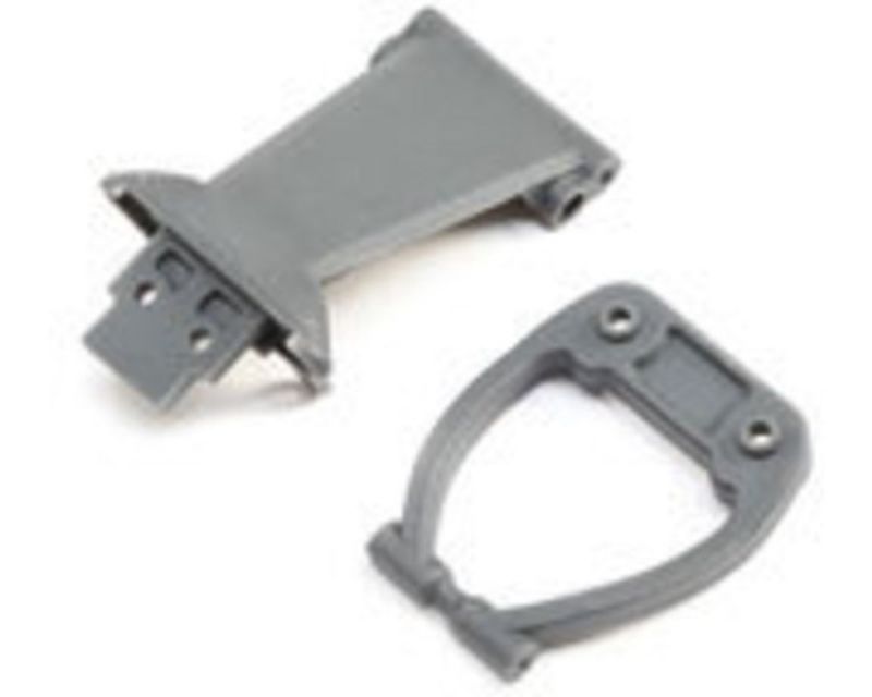 Losi 231040 Front Bumper/Skid Plate & Support for Rock Rey Gray (231040)