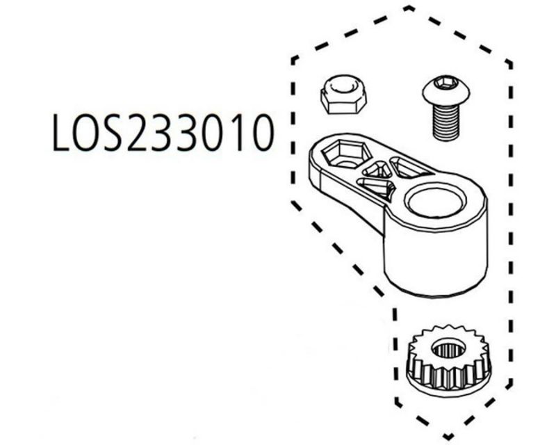 Losi 233010 Servo Arm Set for Ten Mt 4wd (233010)