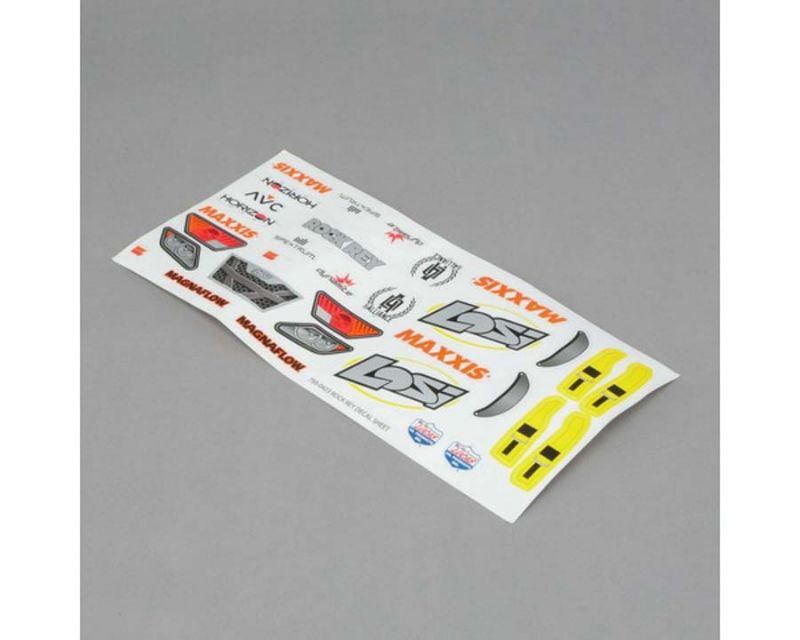 Losi 239001 Flrsnt Decal Sheet Rock Rey (Yellow) (239001)