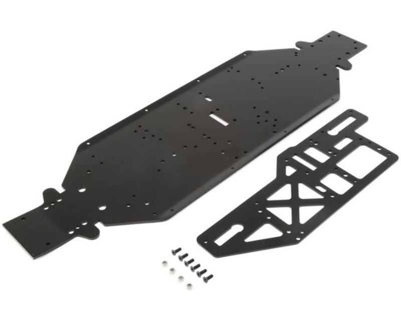 Losi 251050 Chassis w/ Brace Plate for DBXL-E Buggy 4mm Black (251050)