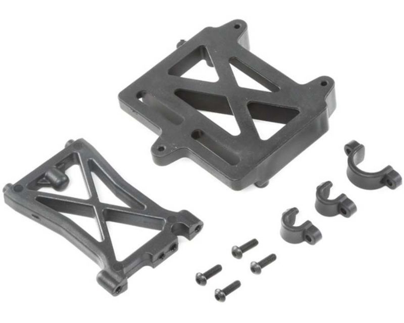 Losi LOS252060 ESC Mount Plate Standoff & Clamps for DBXL-E Buggy (252060)