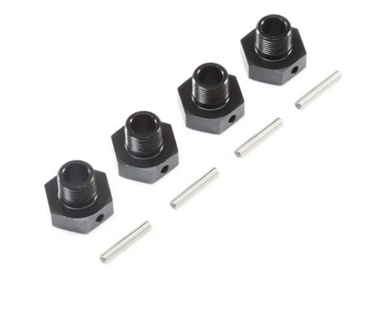 Losi 252077 20mm Wheel Hexes and Pins for Super Baja Rey Black (4 Set) (252077)