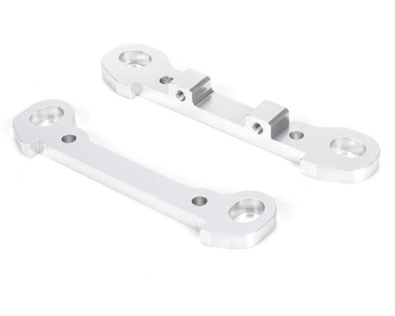 Losi 254029 Rear Hinge Pin Braces Aluminum for Monster Truck XL Silver (2) (254029)