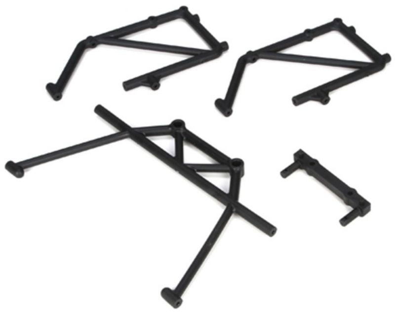 Losi B2580 Rear Cage Mount & Fender Brace Set for 5IVE-T (4 Pcs) (B2580)