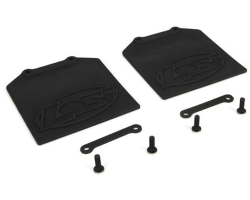 Losi B2581 Mud Flap & Retainer Set for 5ive -T (2) (B2581)