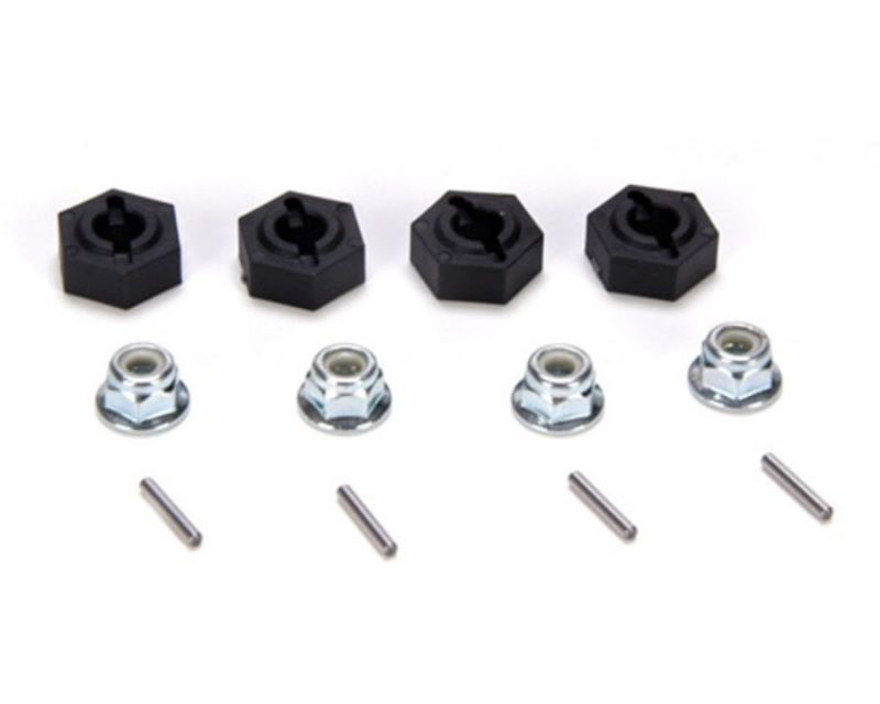 Losi B3525 12mm Molded Hex Set for Night Crawler Scale Edition (B3525)