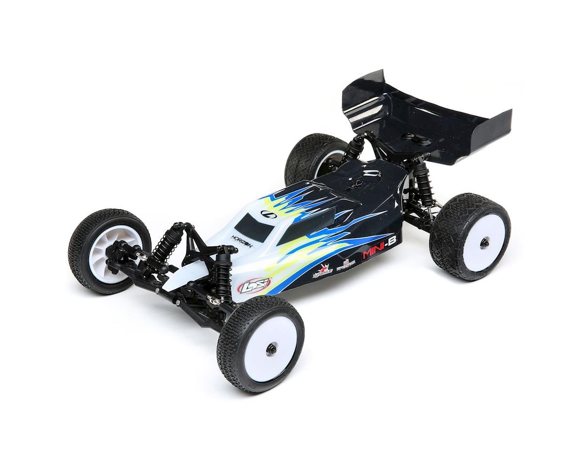 LOSI LOS01016T2 1/16 Mini-B RTR Brushed Buggy Black and White