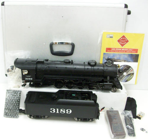 Aristo-Craft 84100 G Scale Live Steam Mikado 2-8-2 Locomotive & Tender #3189