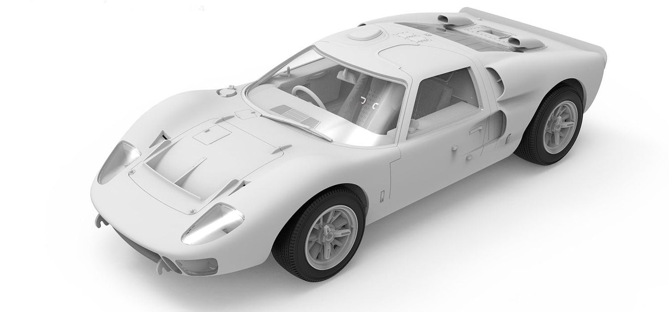 Meng Model Kits CS4 1/24 1966 Ford GT40 Mk II Race Car Model Kit