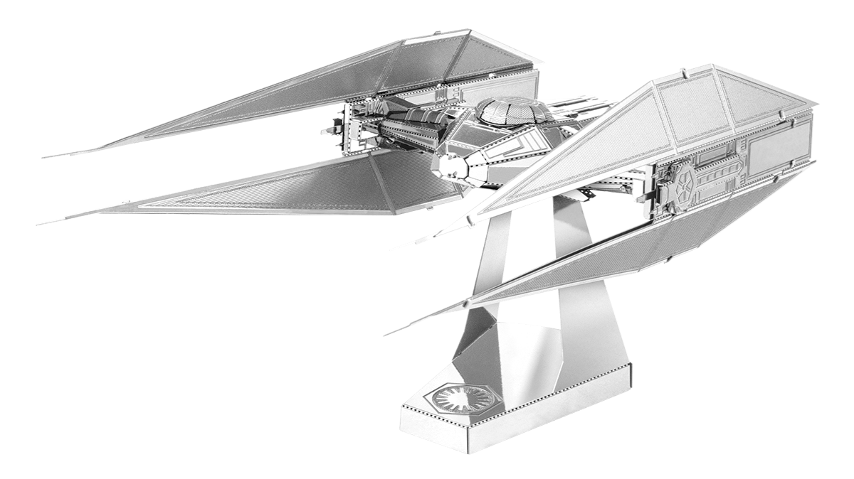 Metal Earth MMS286 Star Wars Kylo Ren's TIE Silencer 49 Piece Metal Model Kit