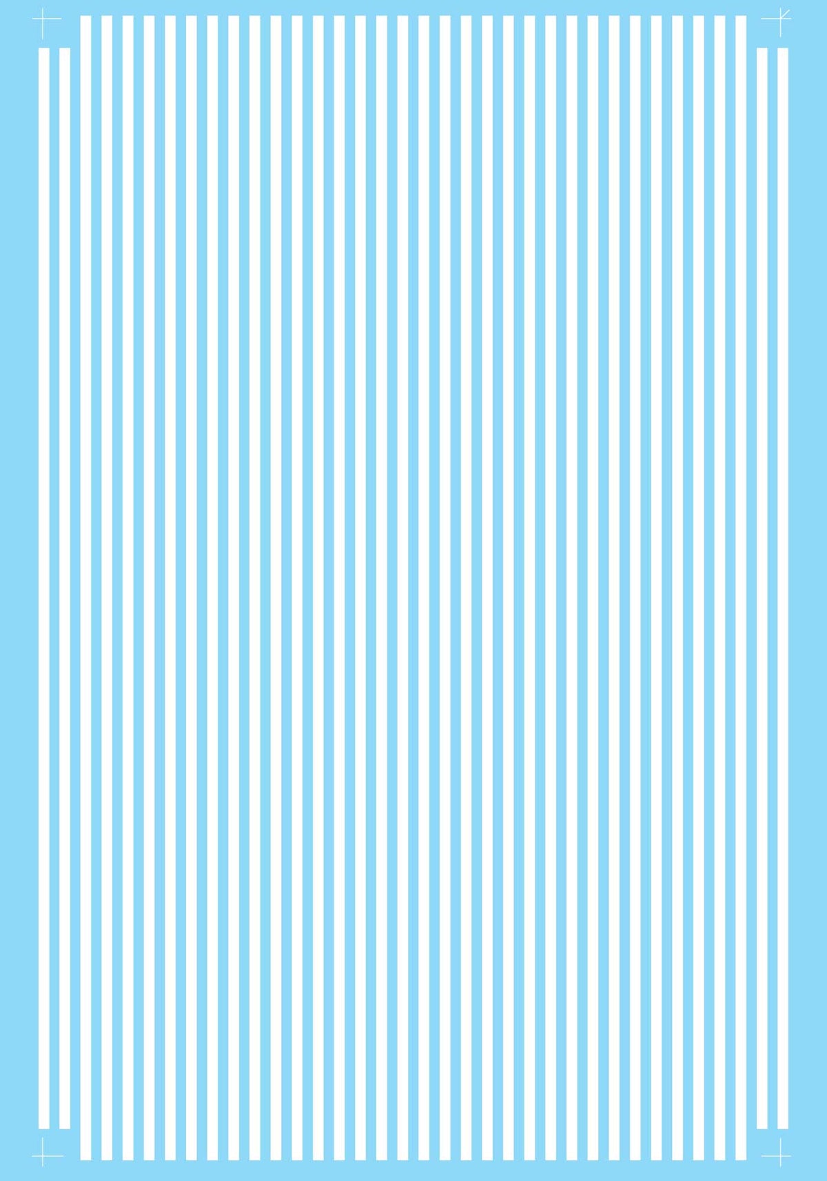 Microscale 1116 White 1/16"  Parallel Stripes