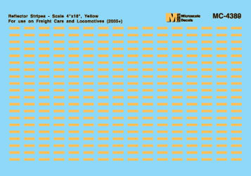 Microscale 4389 HO Scale Mini-Cal Reflective Stripes