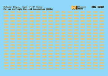 Microscale 60-4389 N Scale Mini-Cal Reflective Stripes