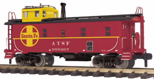 MTH 70-77019 G Santa Fe Offset Steel Caboose Car #999607
