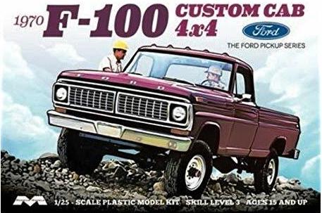Moebius Models Inc. 1230 1970 Ford F-100 Pickup Truck Skill Level 3 Model Kit