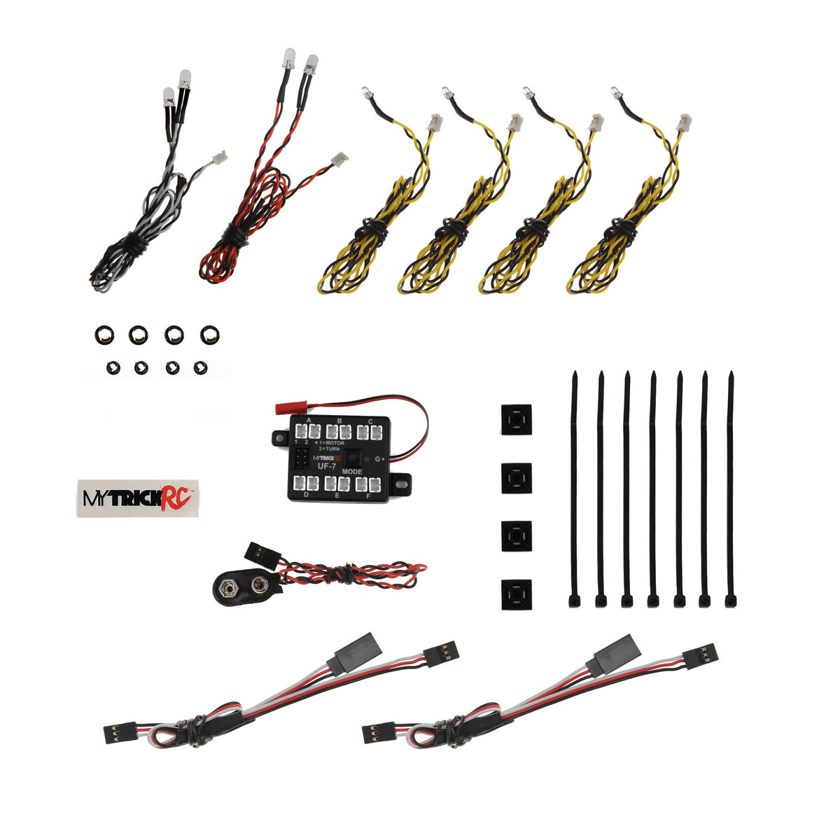 MyTrickRC CR1 Car Package 1 Headlight and Tail Light LED Set with Controller