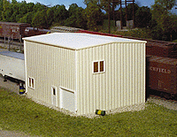 Pikestuff 541-0162 HO Scale Modern Yard Office (Ivory) Kit