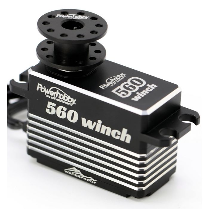 Powerhobby PH560 Low Profile Servo Winch Waterproof Brushless Crawler