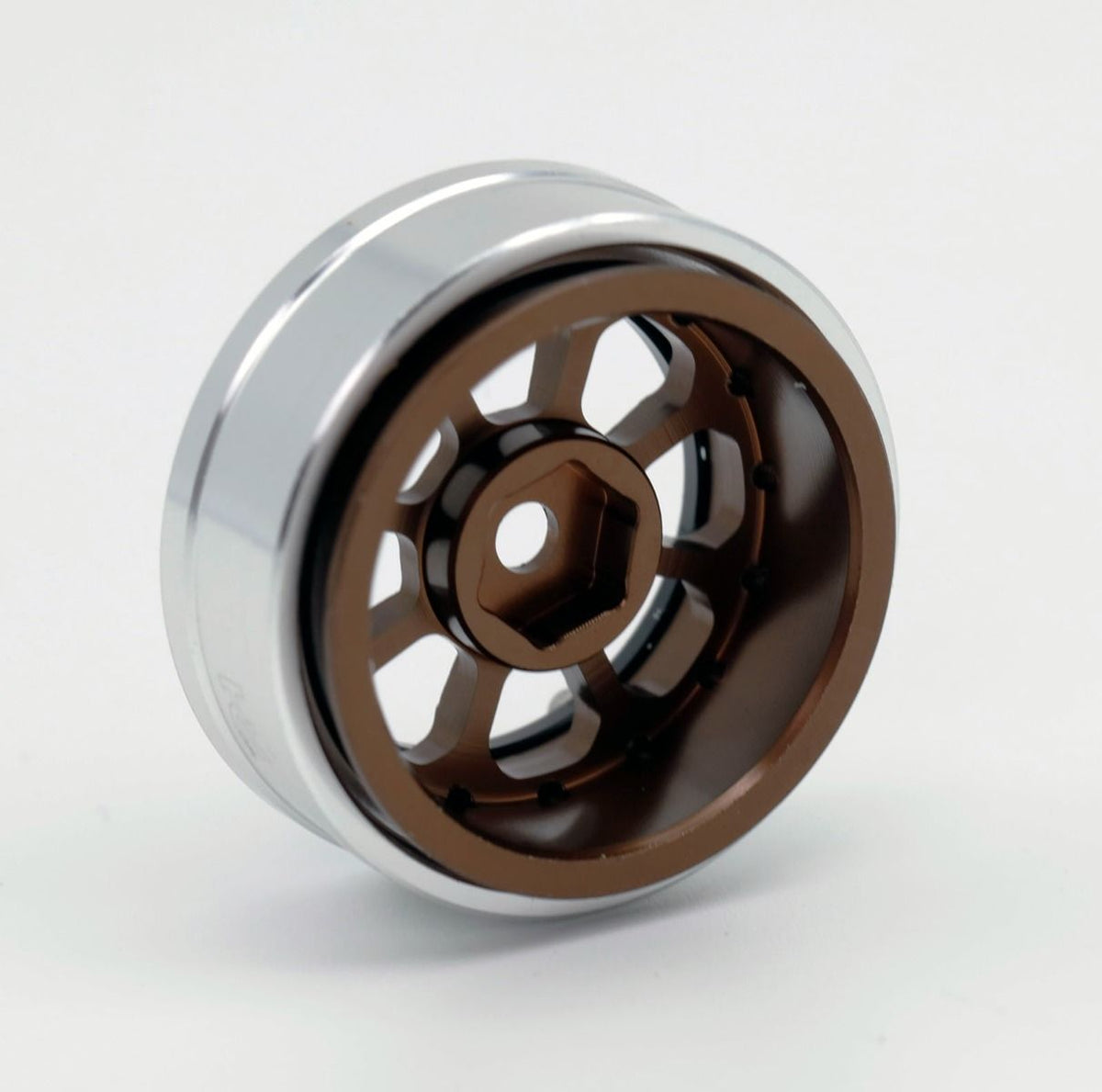 Powerhobby SCX2471 Bronze 1.0" Aluminum B59 Beadlock Wheels for SCX24