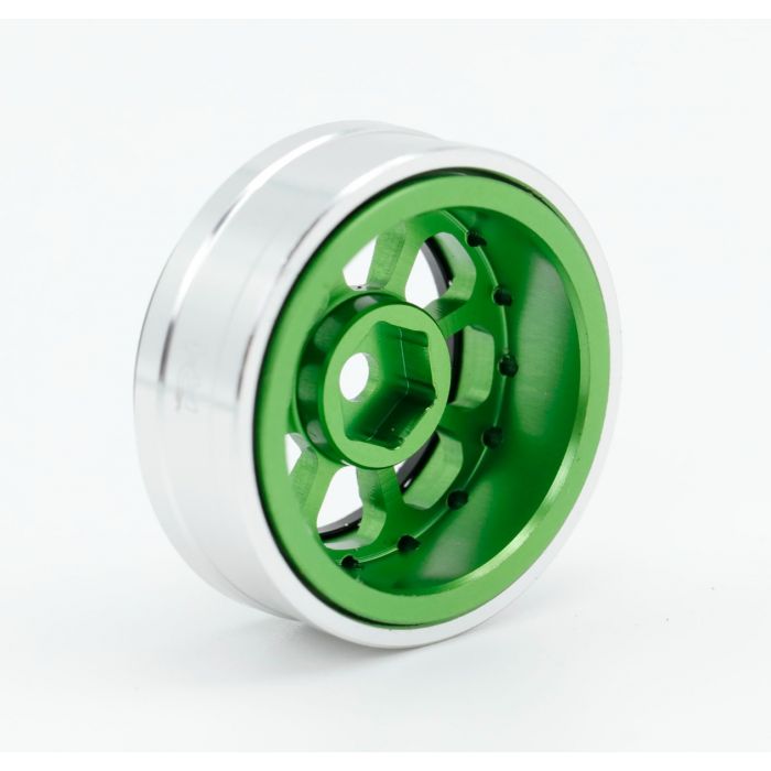 Powerhobby SCX2471 Green 1.0" Aluminum B59 Beadlock Wheels for SCX24