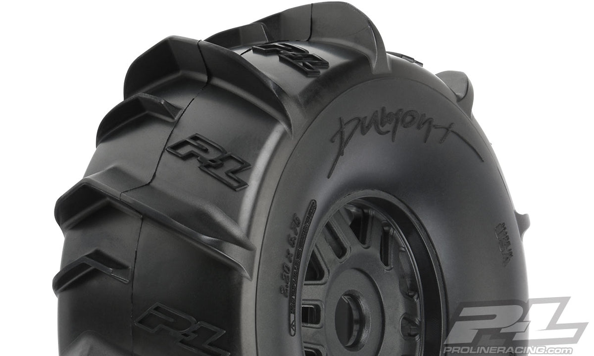 Pro-Line 10189-10 Dumont Paddle Tires Mounted on 17mm Wheels for Mojave