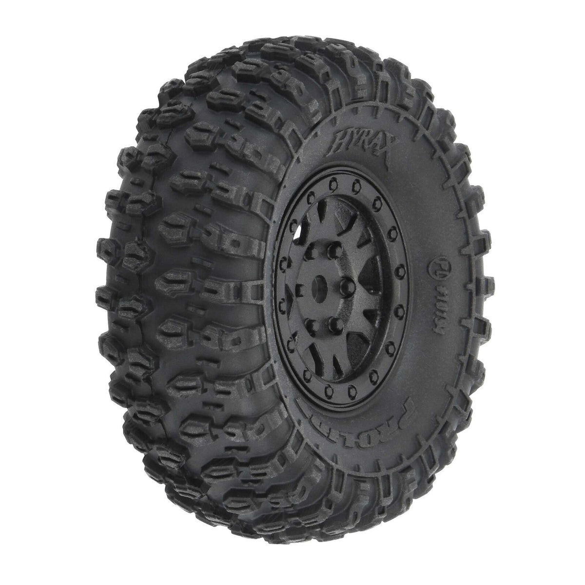 Pro-Line 10194-10 Hyrax 1.0" Truck Tires Mounted on Wheels