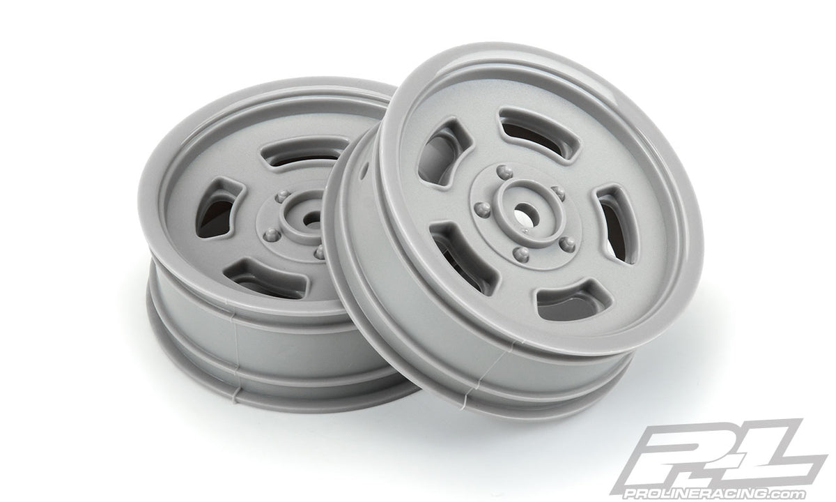 Pro-Line 2792-05 2.2" Slot Mag Stone Gray Front Wheels for 2WD Slash and DR10 Drag Cars