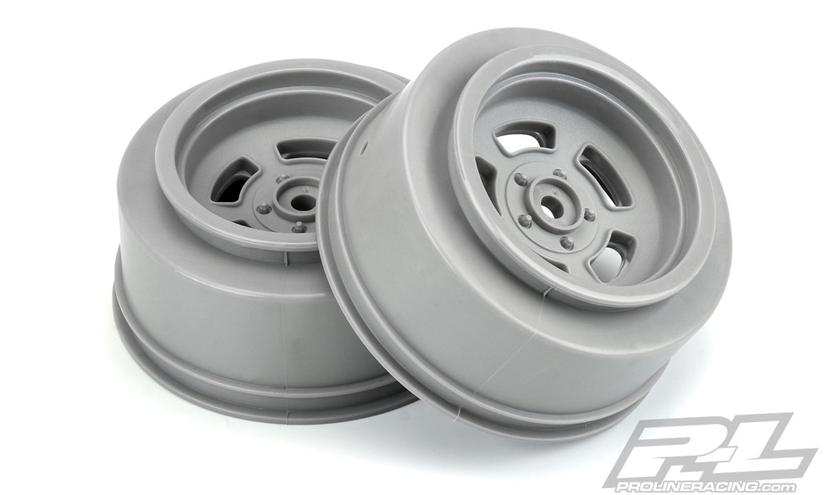 Pro-Line 2793-05 2.2" Slot Mag Stone Gray Rear Wheels for 2WD Slash and DR10 Drag Cars
