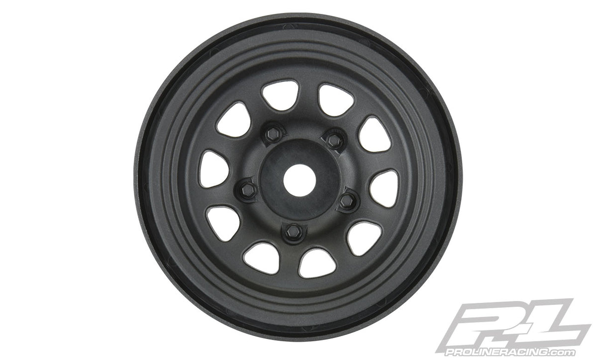 Pro-Line 2797-03 Black Plastic Keystone 1.55" Internal Beadlock Crawler Wheels
