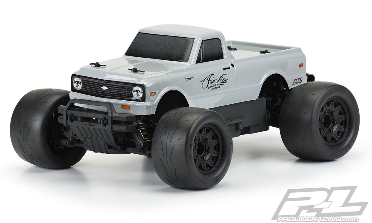 Pro-Line 3251-14 1972 Chevrolet C-10 Pickup Truck Tough Color Gray Body for Stampede and Granite