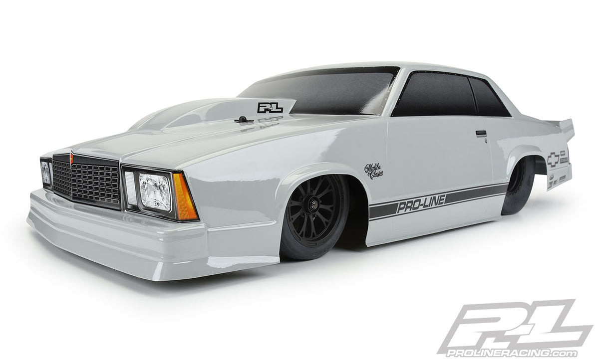 Pro-Line 3549-14 1978 Chevrolet Malibu Tough Color Gray Body for Slash or DR10 and 1/10 2WD Drag Car