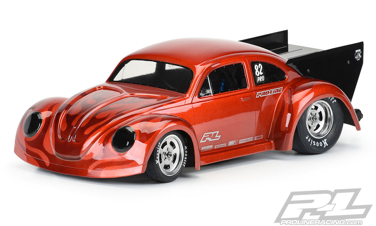 Pro-Line 3558-00 1/10 Volkswagen Bug Clear Body for 2WD Slash/DR10/22S Drag Cars
