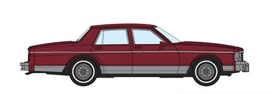 Rapido 800001 HO Scale 1980's Chevrolet Caprice Sedan