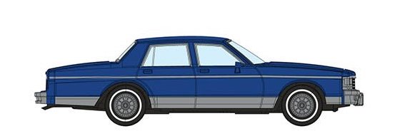 Rapido 800003 HO Scale 1980's Chevrolet Caprice Sedan