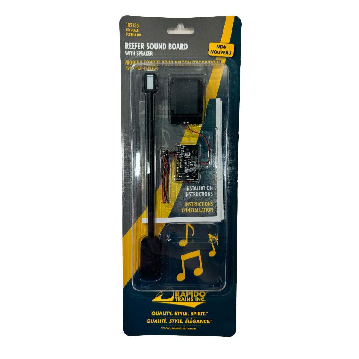 Rapido Trains 102135 Plug and Play Sound Board with Speaker for SFRD Mechanical Reefers
