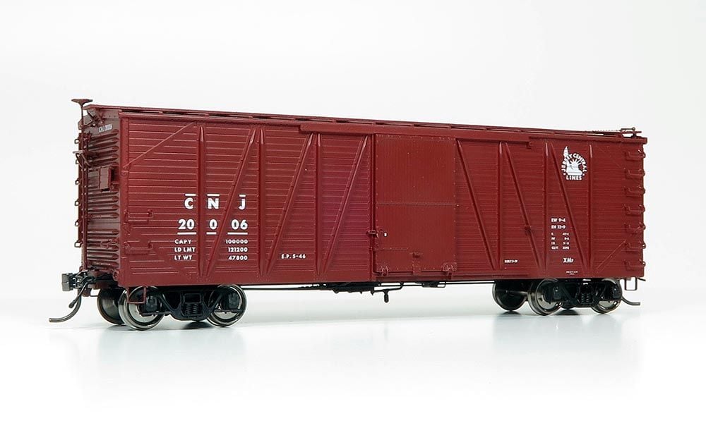 Rapido Trains 142003A HO Scale USRA Single Sheathed Boxcar Central of New Jersey CNJ