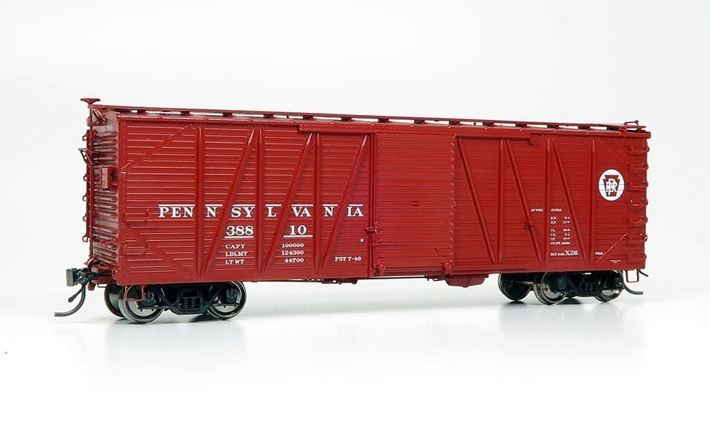 Rapido Trains 142011A HO Scale USRA Single Sheathed Boxcar Pennsylvania Youngstown Door PRR