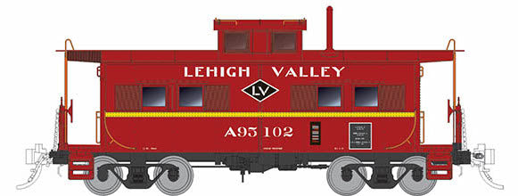 Rapido Trains 144014 HO Scale Northeastern Style Steel Caboose Lehigh Valley Diamond LV A95093