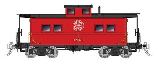 Rapido Trains 144024 HO Scale Northeastern Style Steel Caboose Fast Freight Western Maryland WM 1890