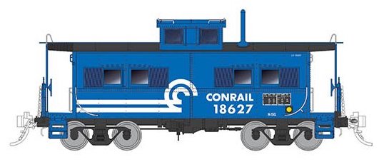 Rapido Trains 14431 HO Scale Northeastern Style Steel Caboose Conrail CR 18627