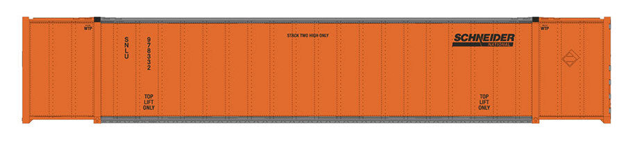 Rapido Trains 402019 HO Scale 53' High-Cube Container Schneider National SNLU