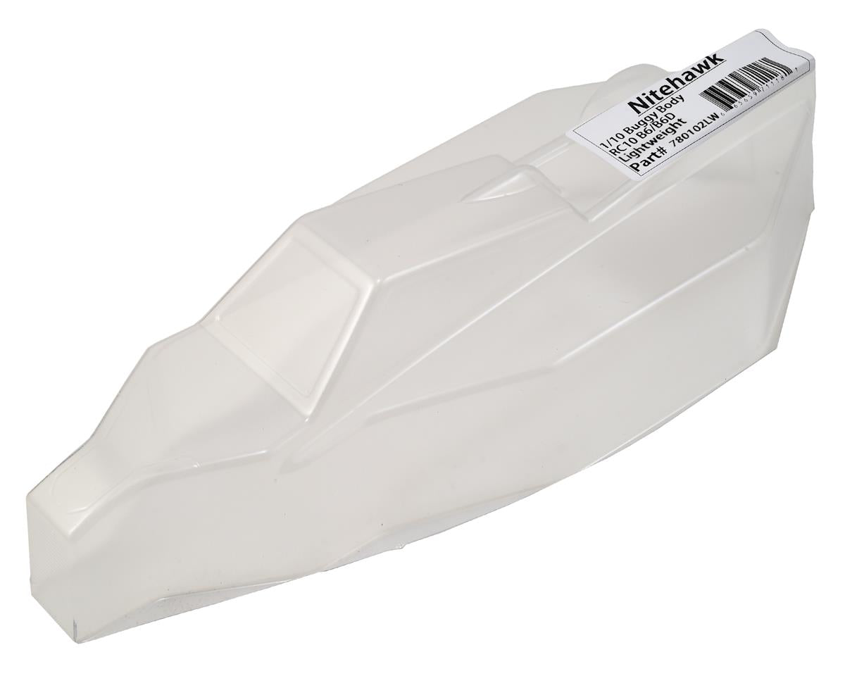 Raw Speed 780102LW Lightweight Nitehawk 1/10 Buggy Body for RC10 B6