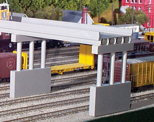 Rix Products 628-0112 HO Scale Modern 50' Highway Overpass Kit with Pier