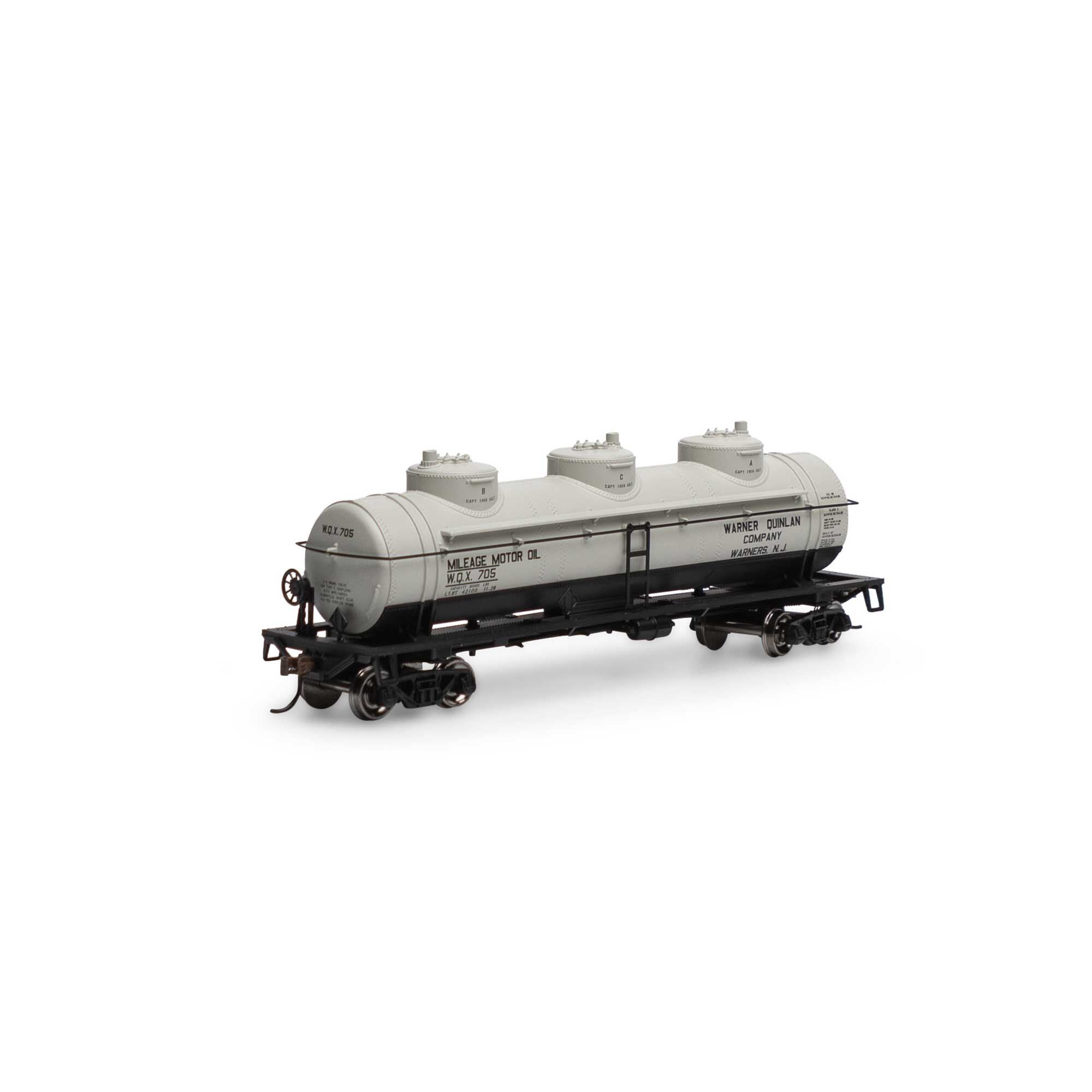 HO 3-Dome Tank WQX #705 (RND3194)