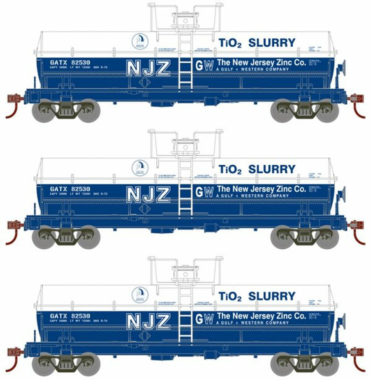 Roundhouse 1104 HO Scale cal Tank Car GATX