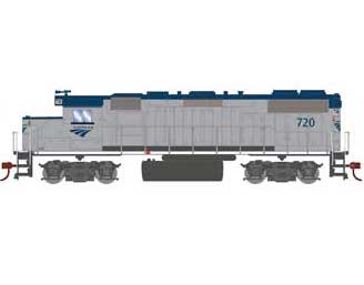 Roundhouse 12632 HO Scale GP38-2 Amtrak 720 with DCC